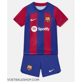 Barcelona Thuis tenue Kids 2023-24 Korte Mouw (+ Korte broeken)